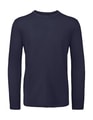 Heren T-shirt Lange Mouw B&C Inspire TM070 Navy